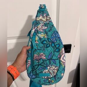 Vera Bradley Compact Sling backpack - Peacock Gardens